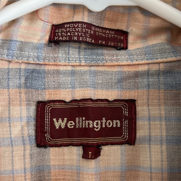 Vintage Wellington Woven Gingham Button Up - Picture 2 of 6